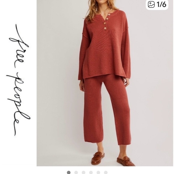 Free People Haile Set canyon sunset color - Picture 3 of 6